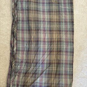 RALPH LAUREN KING Multi Green Edgefield Tartan PLAID DUVET COVER